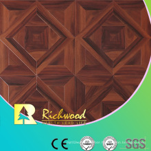 Household 12.3mm Woodgrain Texture Cherry Waxed Edged Laminated Flooring